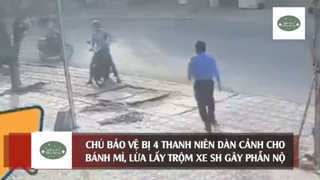 Chú bảo vệ bị 4 thanh niên 'DÀN CẢNH' cho bánh mì, rồi 'LẤY TRỘM' xe SH gây phẫn #doisongmoingay