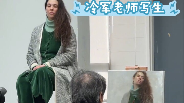 Lạnh Quân trình diễn vẽ thực tế tại Đại học William Paterson