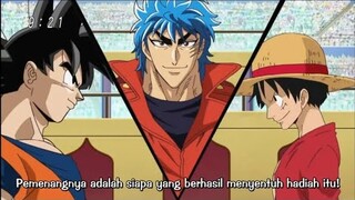 Goku vs Luffy vs Toriko (Pertarungan epic 3 anime menjadi 1)