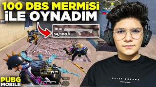 100 MERMİLİ DBS İLE OYNADIM!! HERKESE KAFA ATTIM ! - PUBG MOBİLE