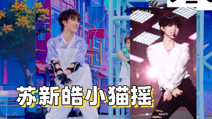 苏新皓跳小猫摇  原来是古早的记忆没忘干净 主包真的想给他刷嘉年华了