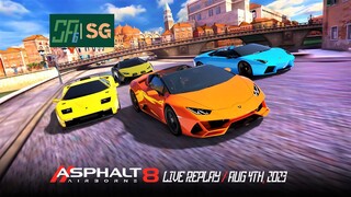 [Asphalt 8: Airborne (A8)] Treasure Rush Finale and More | Live Replay | August 4th, 2023 (UTC+08)