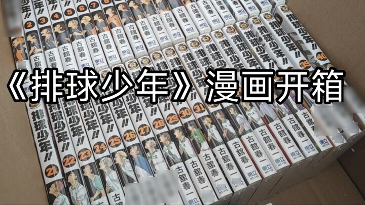 Unboxing of Haikyuu! Taiwanese comics // A true story of some grain eaters going crazy