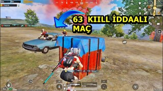 63 KIILL İDDAALI MAÇ ! NEFES ALAMAYACAKSINIZ ONE MAN SQUAD PUBG MOBİLE