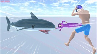 SUPER SAKURA : SHARK ATTACK | SAKURA SCHOOL SIMULATOR STORY