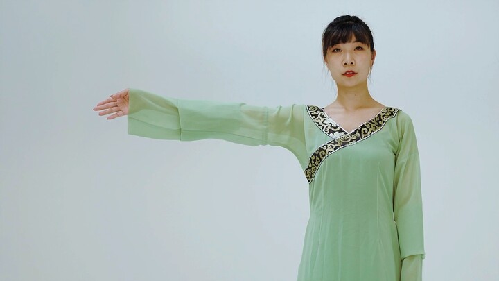 Postur tari dasar yang umum digunakan dalam tarian Dinasti Han dan Tang