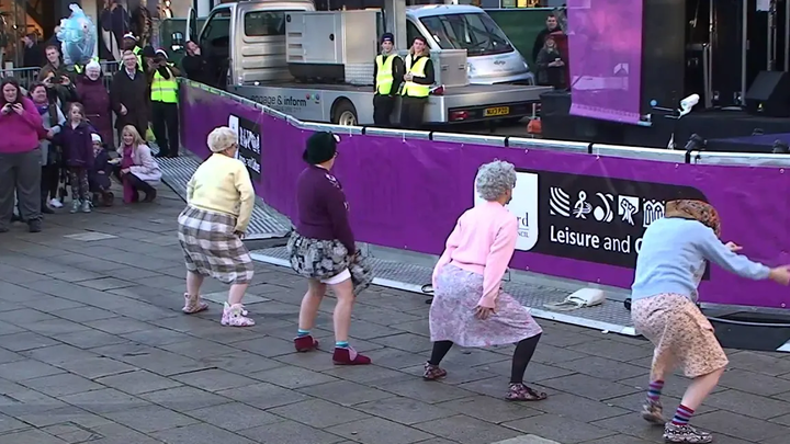 "The Dancing Grannies" strut their stuff in Stafford