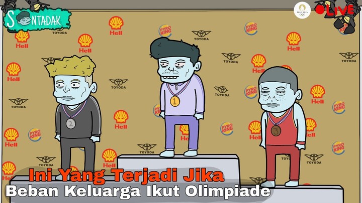 Ini Yang Terjadi Jika Beban Keluarga Ikut Olimpiade (Animasi Sentadak)