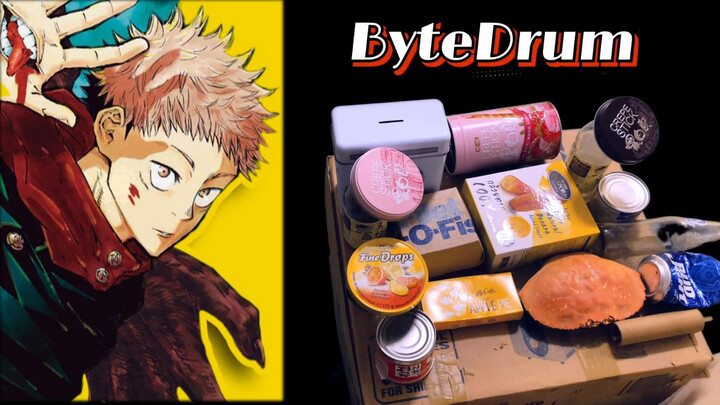 [Memainkan Musik dengan Sampah] "Jujutsu Kaisen OP" ByteDrum Eve