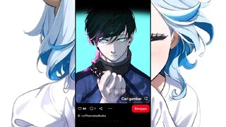 draw Rin blue lock