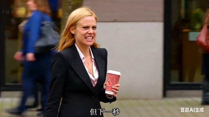 One second she’s a blonde beauty, the next her face twists into a ferocious snarl.