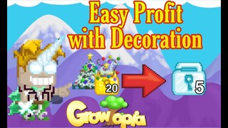 Profiting With Christmas Decoration (Easy 5DLS) | Growtopia