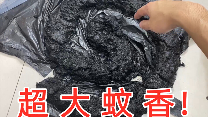 Using 150 mosquito coils melted together to create a giant mosquito coil! Will it be even more power