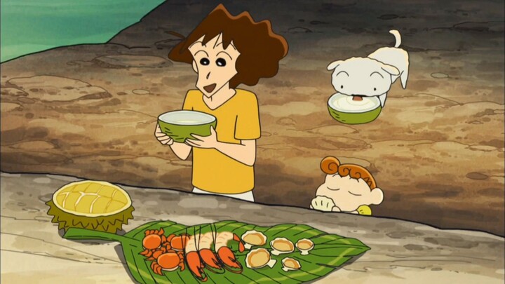 [Crayon Shin-chan Food Date Edition] Eat garlic oysters, grilled lobsters and crabs 🦀 Original cocon