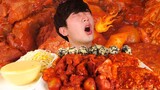 ENG SUB)Spicy Braised Pork Ribs Mushroom Cheese fondue Eat Mukbang🔥Korean ASMR 후니 Hoony Eatingsound