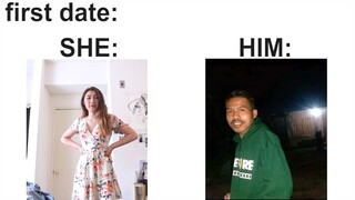 First date: She VS Him...