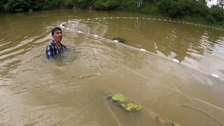 Kéo Lưới Vét Bắt Cá Ao Hoang Và Cái Kết | Săn Bắt Ẩm Thực Vùng Cao