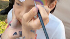 Setting up a stall to paint fairy face art on the spot? A simple, easy-to-learn form of body art?