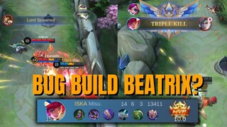 BUG BUILD BEATRIX FULL ASPD?? | National Arena Contest MLBB