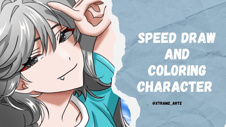 speed draw and coloring character anime
