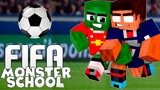 FIFA  WORLD CUP in MONSTER SCHOOL - Minecraft Animation
