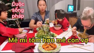 Cuộc Sống Pháp/Chồng Tây vợ việt tuyết rơi ăn mì gói | người việt ở nước ngoài/Cathy Gerardo