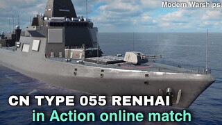 Modern Warships: CN TYPE 055 RENHAI Gameplay. online match