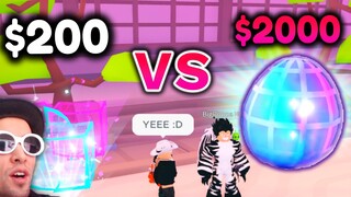 I Got $200 Dollars VS His $2000 For Titanic Hologram Cat in Pet Simulator X