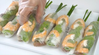 Cách Làm Gỏi Cuốn Siêu Nhanh Mà Lại Ngon _ HÀ COOKING