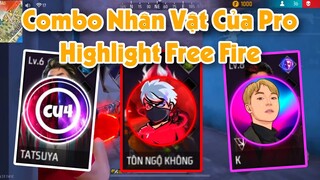 (Free Fire) Top 5 Combo Kĩ Năng Nhân Vật Của Các ProPlayer Thực Thụ Vác Vào Highlight | Huy Gaming