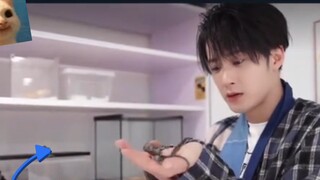[Tan Jianci] Wow! The baby snake in his hand scared me. He really likes small animals❤️