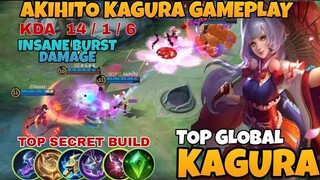 KAGURA BEST BUILD 2021 | AKIHITO KAGURA GAMEPLAY | KAGURA TOP GLOBAL GAMEPLAY | KAGURA TUTORIAL|MLBB