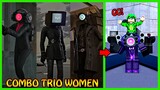 Aku Membangun Tower Pertahanan Kombinasi Trio Women Untuk Mengalahkan Skibidi Level Insane