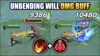 UNBENDING WILL DMG BUFF TEST | MOBILE LEGENDS