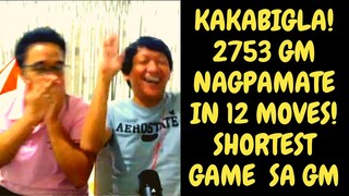 NAGULAT KAMI! 2700 GM! MATE IN 12 MOVES! QUEEN SACRIFICE PA NGA! Live streaming Clip