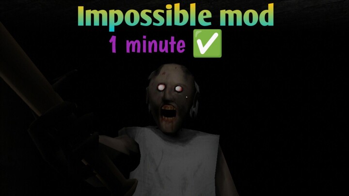 Granny legacy Impossible Mod robot escape not complete #like #gaming