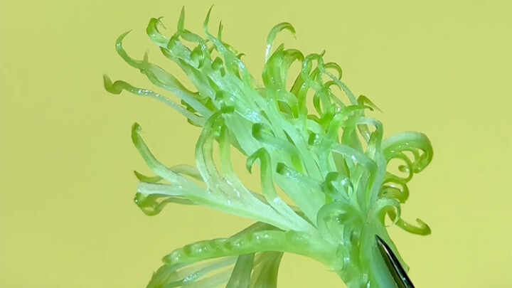 Spicy Shredded Lotus Root with Frilled Parsley