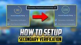 HOW TO SETUP SECONDARY VERIFICATION & FIXED FOR YOUR ACCOUNT SAFETY PLEASE DO THIS. - Mobile Legends