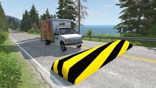 Cars vs Massive Speed Bumps - BeamNG.Drive