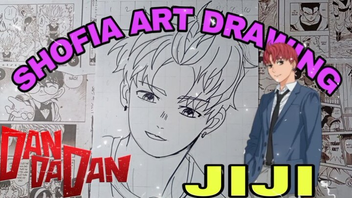 drawing anime dandadan jiji