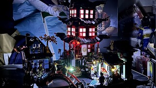 8 years later, I realized my childhood dream! LEGO 70751 Ninjago Aerial Temple with Lights!