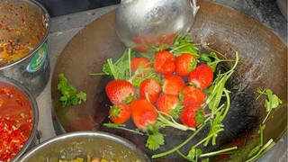 Kemarilah dan beritahu aku, sepupuku dari Guangxi, apakah kamu sungguh suka nasi stroberi?