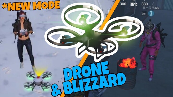 DRONE, BLIZZARD NEW SURVIVAL MODE EXTREME COLD WEATHER | PUBG MOBILE