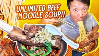 UNLIMITED Beef Noodle Soup with SPICY GIANT RIB & Best Thai Food in America?!