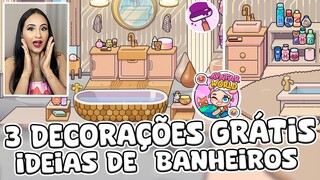 3 DECORAÇÕES DE BANHEIRO, TUDO GRÁTIS, NO PAZU AVATAR WORLD / HOUSE MAKER E MANSÃO MAKER