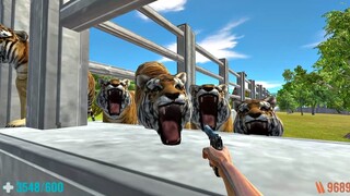 Survive in Zoo Of Horror FPS Perspective! Animal Revolt Battle Simulator