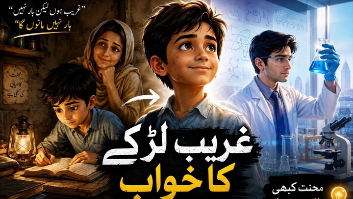 غریب لڑکے کا خواب 🥺 | محنت اور ہمت کی کہانی | Emotional Motivational Story