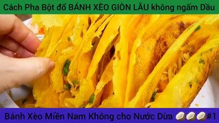 Cách Pha Bột đổ BÁNH XÈO GIÒN LÂU không ngấm Dầu #1