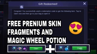 FREE MAGIC WHEEL POTION, Skin fragments, BP bonus, and magic dust  for everyone | how to claim 😍 |