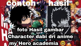 Drawing character dabi dr anime my Hero academia